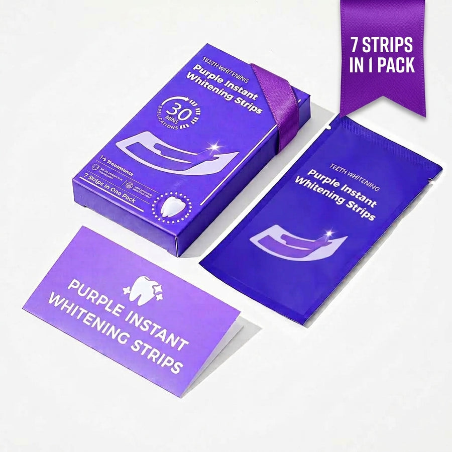 Purple Instant Teeth Whitening Strips